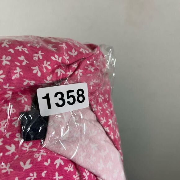 Lands End ladies dress 1X plus size pink white v-ditsy print casual everyday - Picture 11 of 12